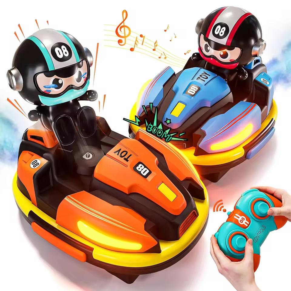 Dual Battle Bumper Car Set with Spray Smoke | Racing, Drifting & Battle Action for Kids | Mobile Screen-Free Family Fun!